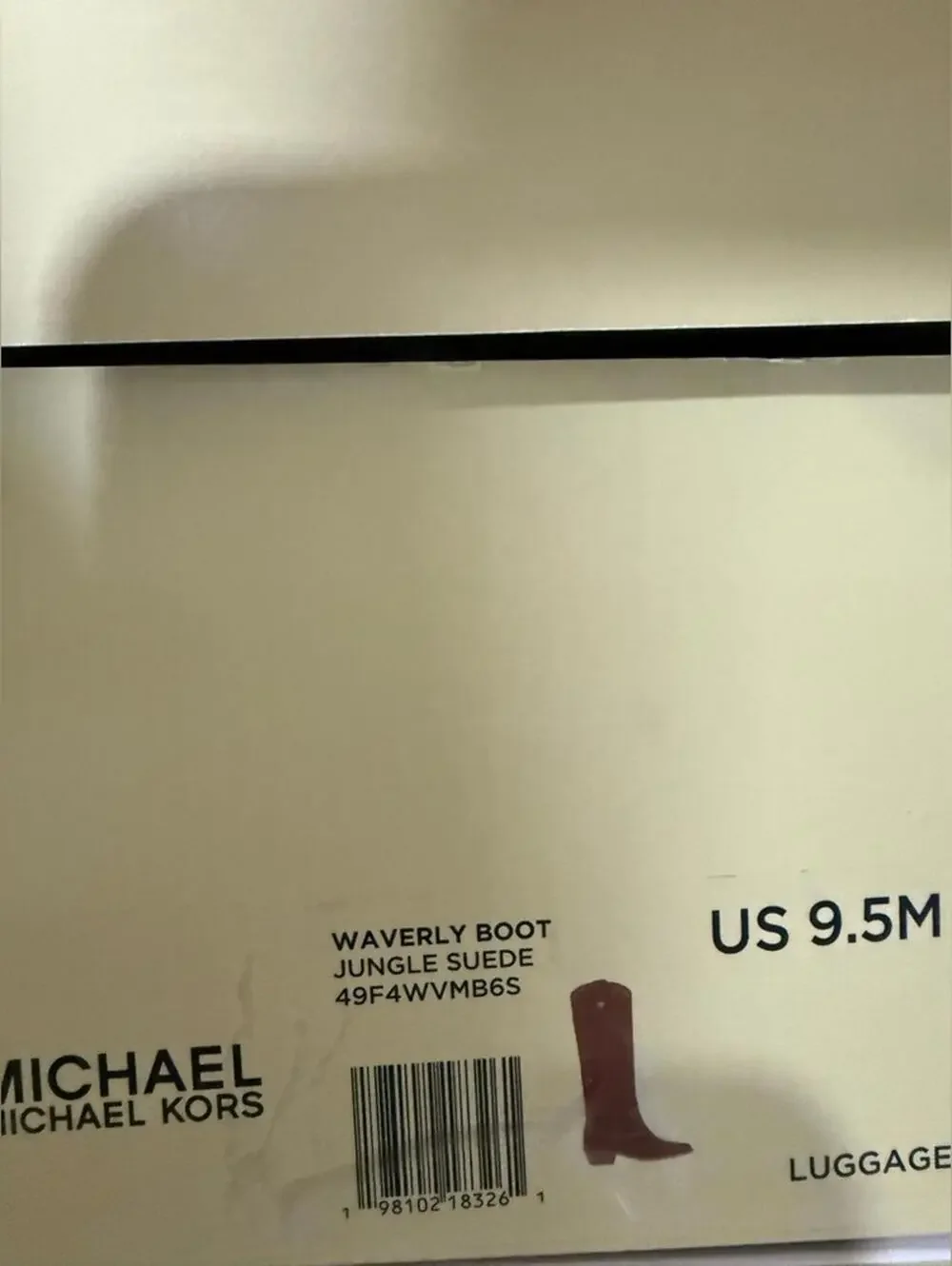 NIB MICHAEL KORS Knee High Boho Western Cowgirl Suede Tan Riding Boots SZ 9.5